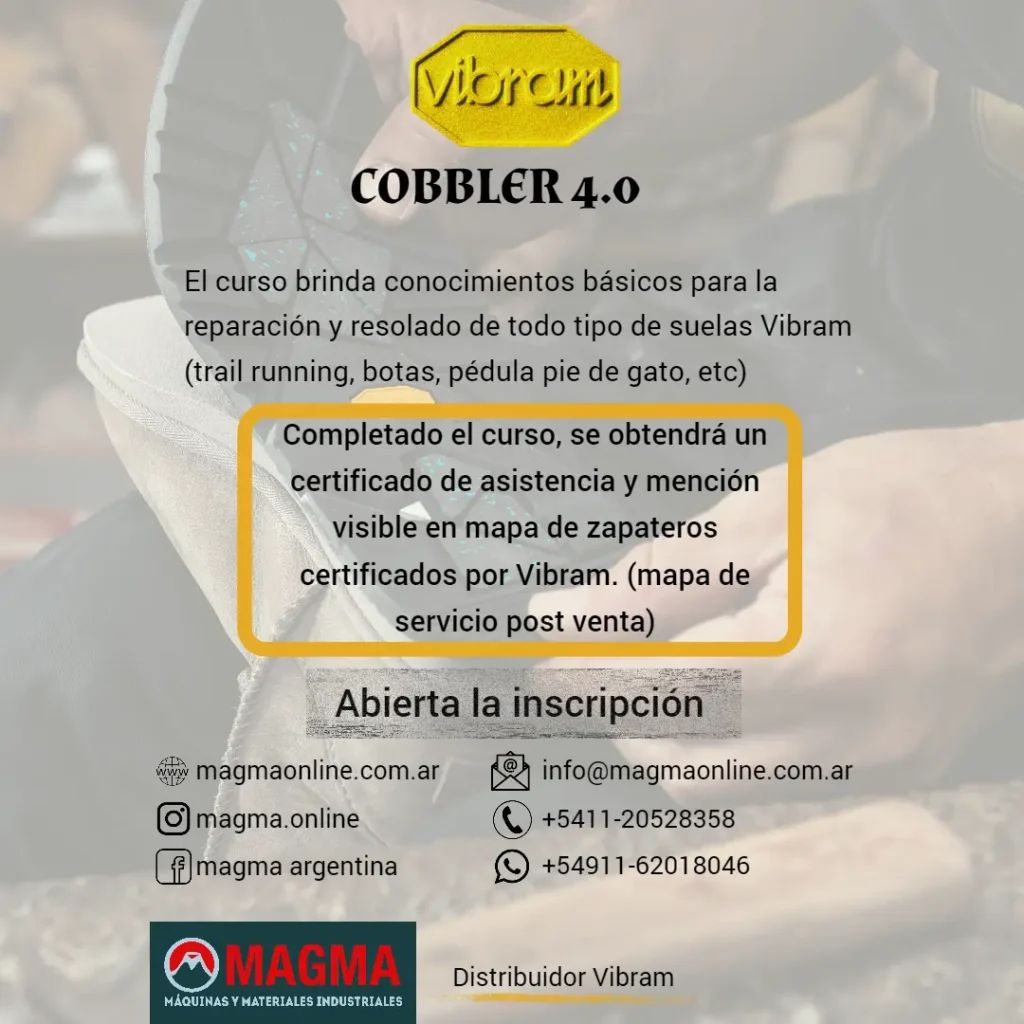 Curso de zapateros instagram placa 2 Magma - Vibram curso zapateros